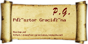 Pásztor Graciána névjegykártya