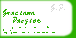 graciana pasztor business card